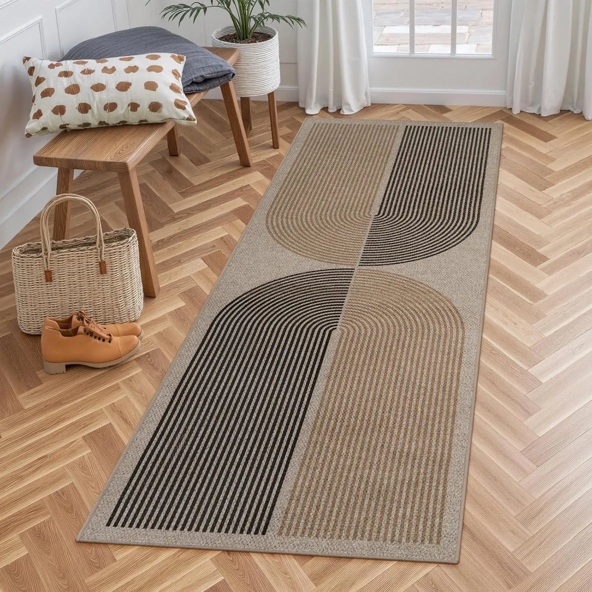 Machine Washable Hallway Runner Rug Non-Slip Corridor Floor Mat for Kitchen Entryway Laundry | Lonoma