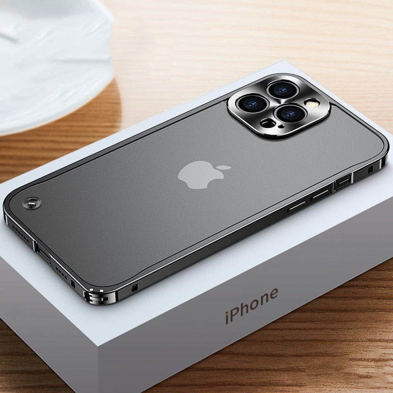 Aircraft-Grade Aluminum iPhone Case Ultra-Slim Precision CNC Milled Bumper Cover Lightweight Metal Protection for iPhone | Lonoma