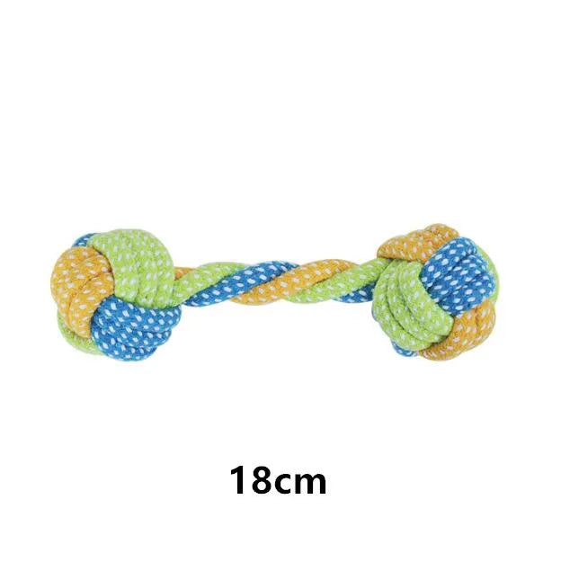 Cotton Rope Dog Toys for Chewing and Tug Play – Interactive Ball and Rope Set for Dental Health – Small to Large Dogs | Lonoma