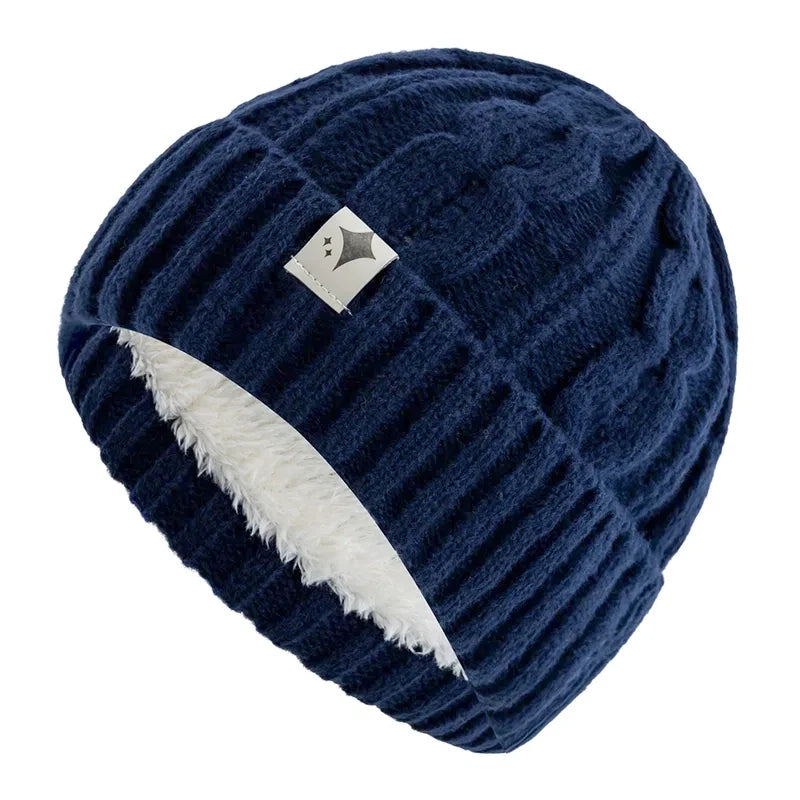 Knit Beanie Hat Winter Warm Unisex Acrylic Slouchy Skull Cap for Men Women Outdoor Cold Weather Casual Streetwear Headwear | Lonoma