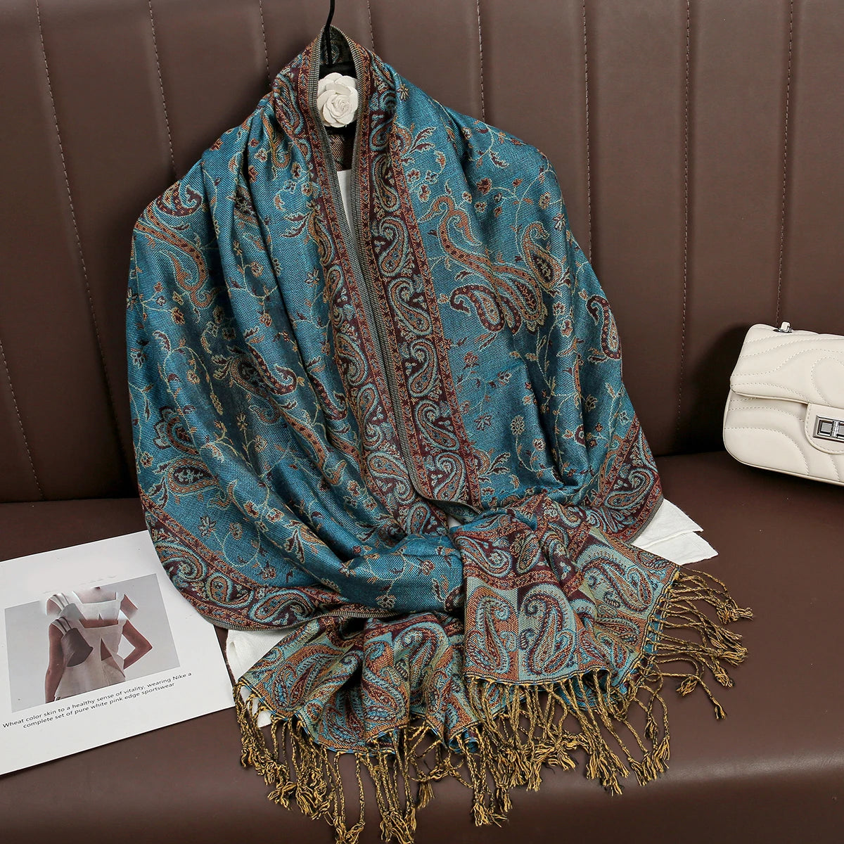 Soft Cashmere-Feel Scarf for Women – Warm Oversized Pashmina Wrap Shawl for Fall Winter Layering | Lonoma
