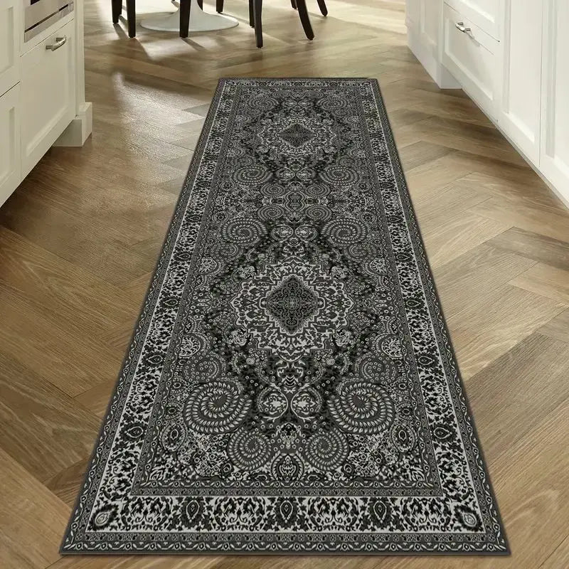 Vintage Hallway Runner Rug Non-Slip Washable Kitchen Floor Mat Entryway Carpet for Hallways Corridors Bathrooms | Lonoma