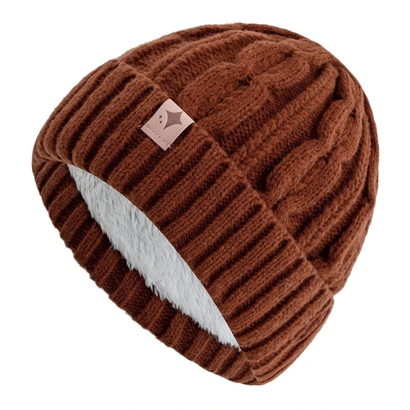 Knit Beanie Hat Winter Warm Unisex Acrylic Slouchy Skull Cap for Men Women Outdoor Cold Weather Casual Streetwear Headwear | Lonoma