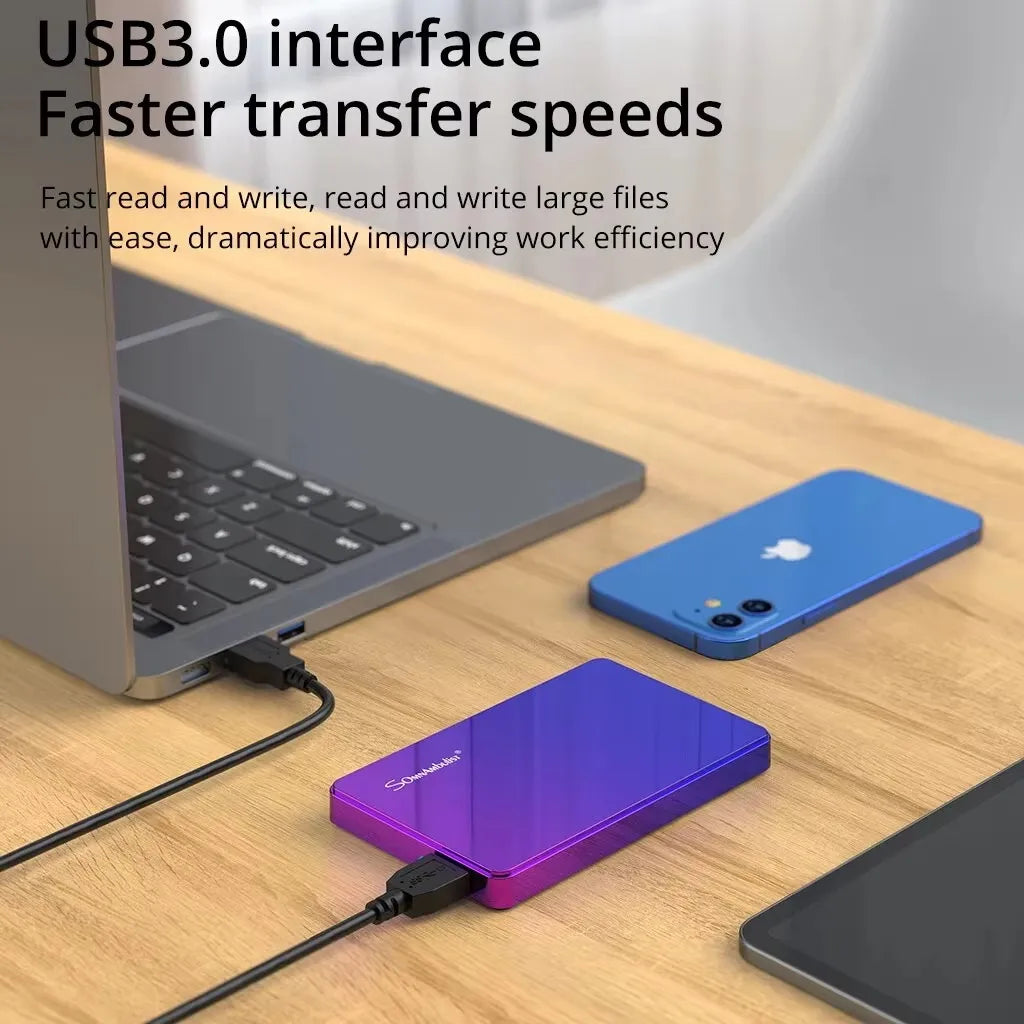 2.5-Inch Portable External Hard Drive USB 3.0 Storage for Desktop Laptop Gaming Consoles TV Compatible | Lonoma