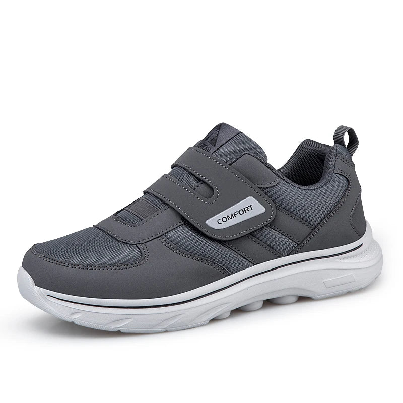 Adjustable Walking Shoes for Men with Swollen Feet Wide Width Orthopedic Comfort Sneakers Elderly Diabetic Footwear for Edema Pain Relief | Lonoma