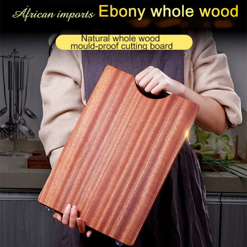 Solid Wood Cutting Board Rectangular Kitchen Chopping Block Antibacterial Natural Hardwood Prep Surface for Cooking | Lonoma