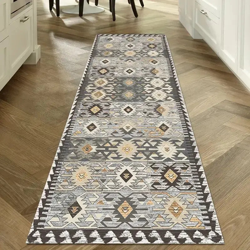 Vintage Hallway Runner Rug Non-Slip Washable Kitchen Floor Mat Entryway Carpet for Hallways Corridors Bathrooms | Lonoma