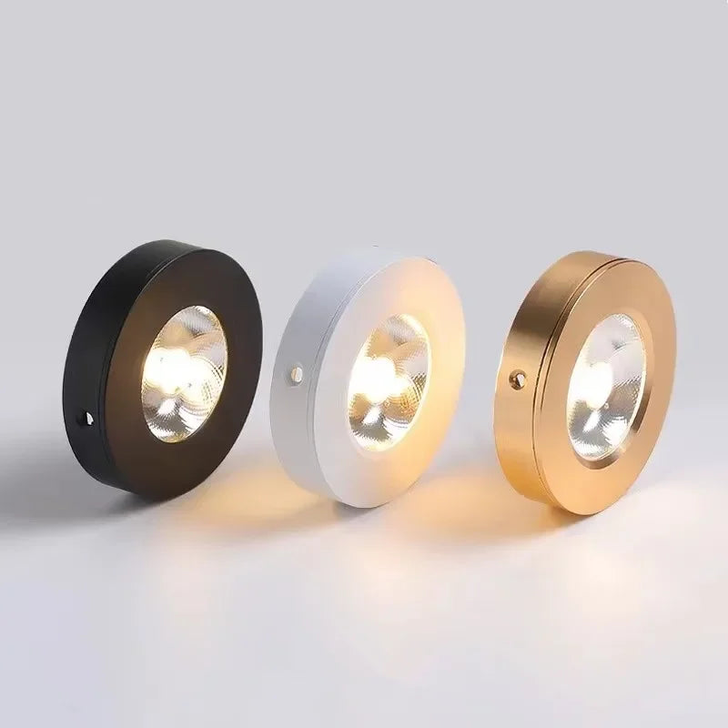 Slim LED Flush Mount Ceiling Light, Anti-Glare Aluminum Fixture in White, Black or Gold, Warm to Cool White for Kitchen, Hallway & Bedroom | Lonoma