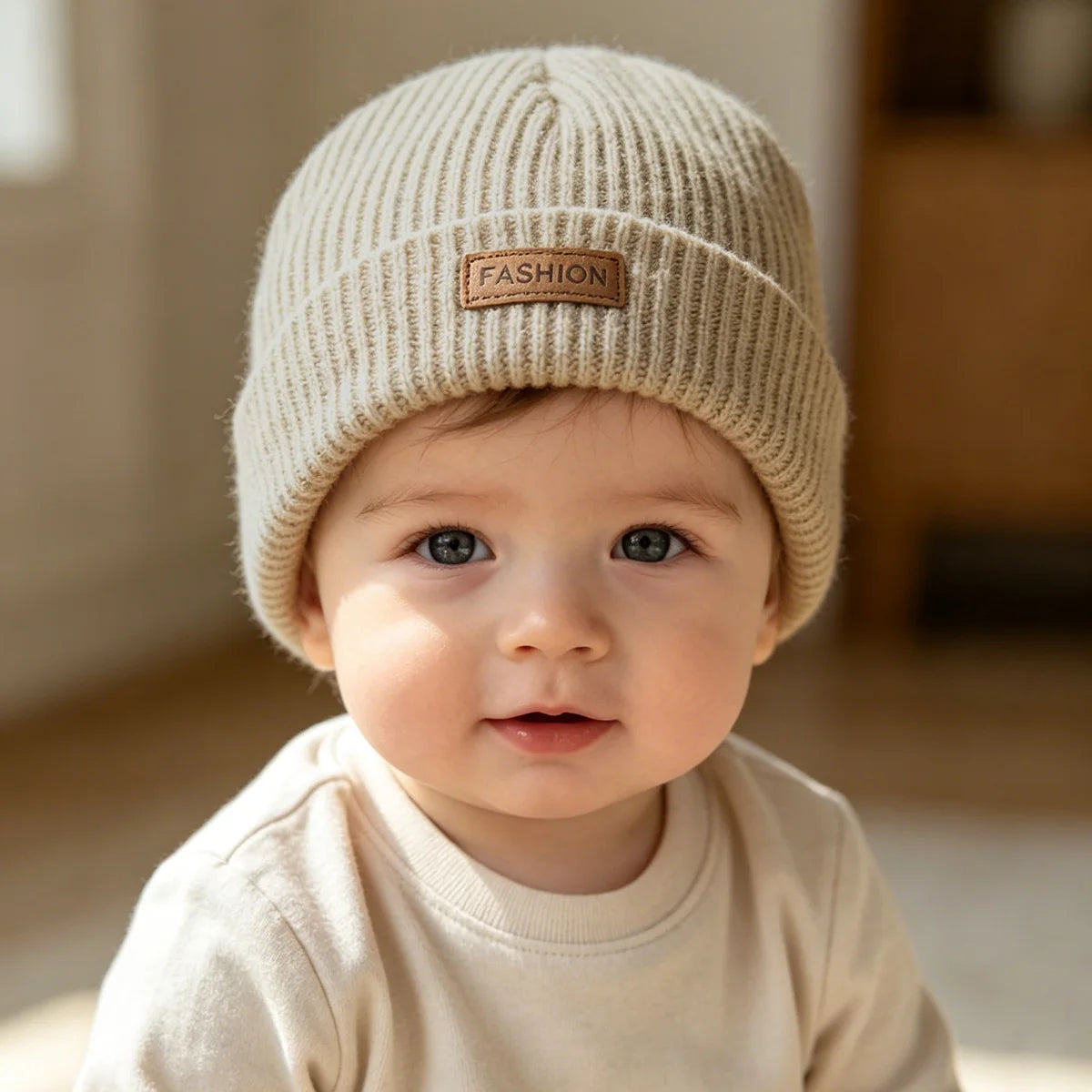 Knit Baby Beanie for Infants and Toddlers - Soft Warm Winter Hat for Boys and Girls 0-12 Months | Lonoma