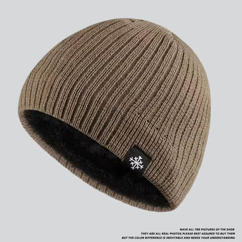 Fleece-Lined Winter Beanie Hat with Plush Interior for Men and Women - Thick Insulated Knit Cap for Skiing, Snowboarding, Outdoor Sports | Lonoma