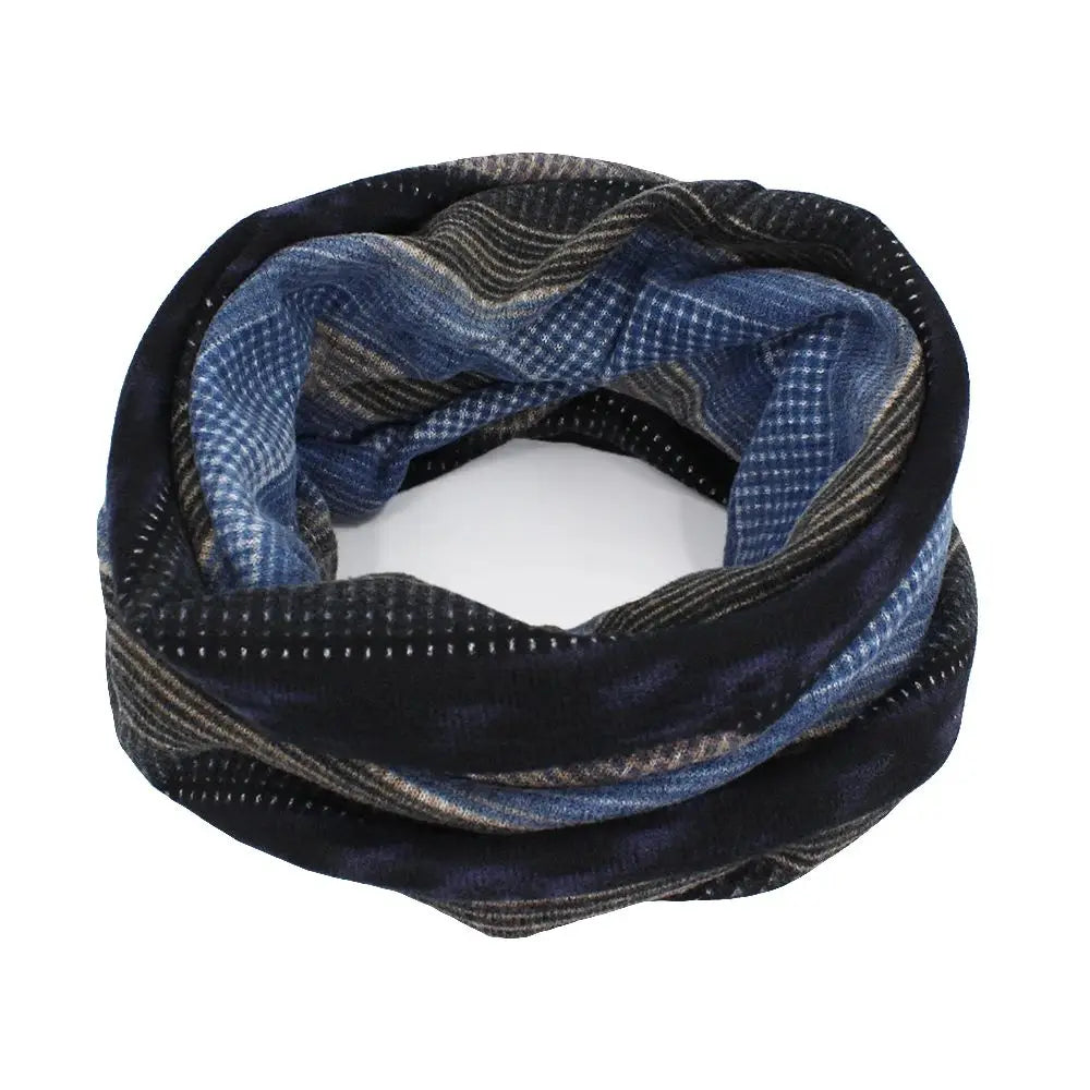 Lightweight Striped Beanie Hat for Women - 2-in-1 Knit Skullcap & Neck Scarf Combo - Fall Winter Headwear - Casual Slouchy Cap | Lonoma
