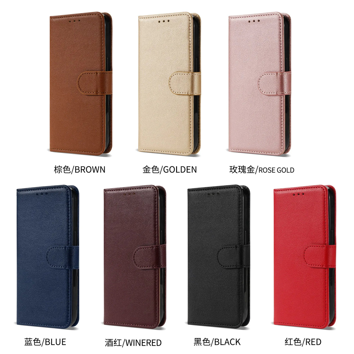 Flip Wallet Phone Case with Card Slots and Kickstand – Vegan Leather Magnetic Folio Cover for Everyday Protection and Convenience | Lonoma
