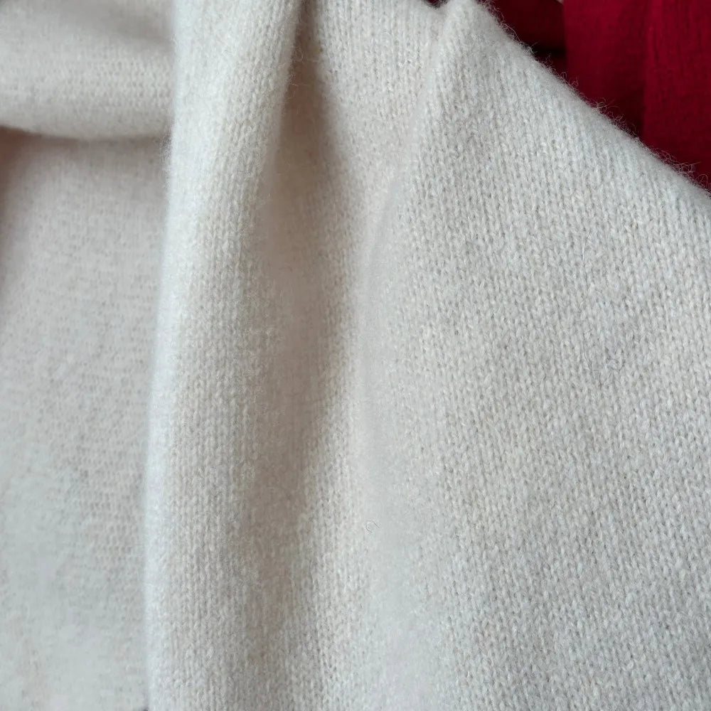 Pure Wool Winter Scarf for Women Oversized Knit Triangle Wrap Shawl Solid Color Lightweight Head Scarf Cold Weather Accessory | Lonoma
