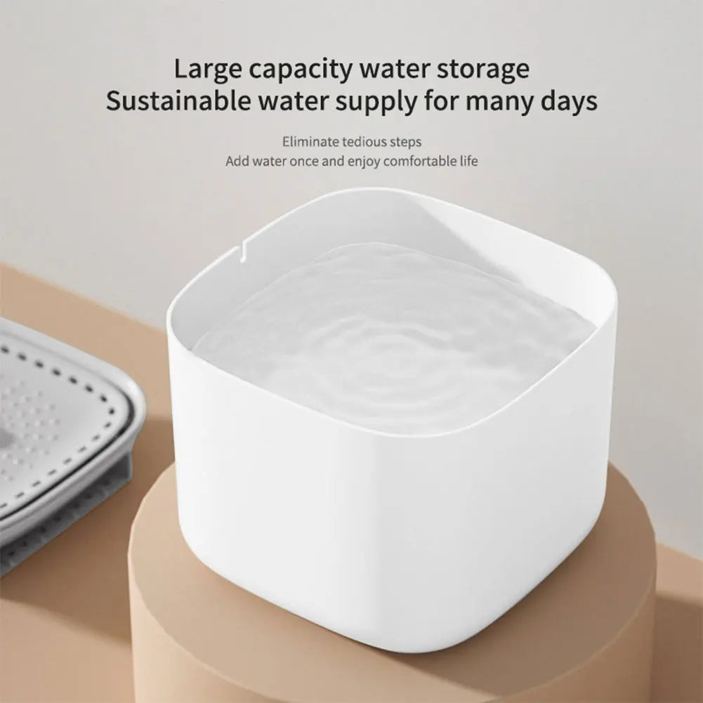 Automatic Pet Water Fountain with Triple Filter System 101 oz Capacity USB Rechargeable Flowing Drinking Dispenser for Cats and Dogs | Lonoma