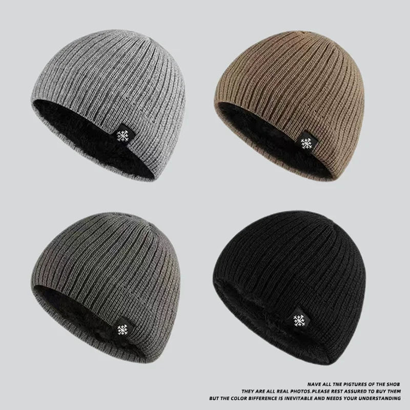 Fleece-Lined Winter Beanie Hat with Plush Interior for Men and Women - Thick Insulated Knit Cap for Skiing, Snowboarding, Outdoor Sports | Lonoma