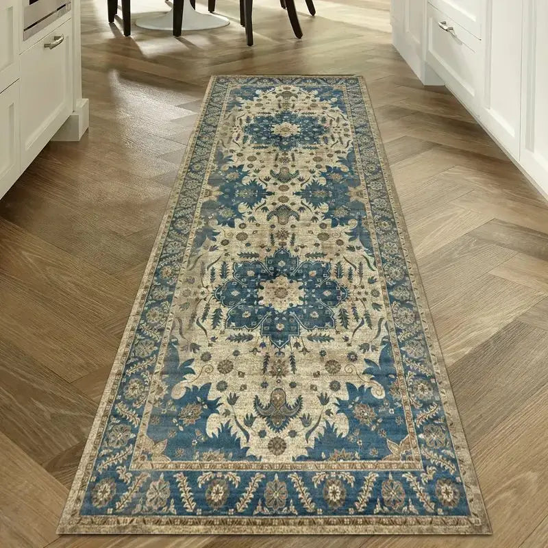 Vintage Hallway Runner Rug Non-Slip Washable Kitchen Floor Mat Entryway Carpet for Hallways Corridors Bathrooms | Lonoma