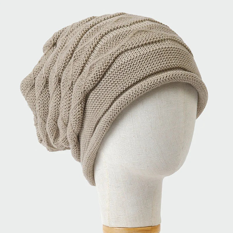 Slouchy Beanie Hat Unisex Winter Knit Cap Soft Stretch Warm Outdoor Casual Headwear for Men Women Cold Weather Daily Wear | Lonoma
