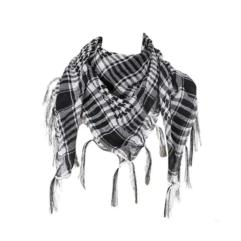Desert Shemagh Scarf Square Tactical Headwrap for Men Women Outdoor Hiking Camping Windproof Neck Wrap Keffiyeh Style | Lonoma