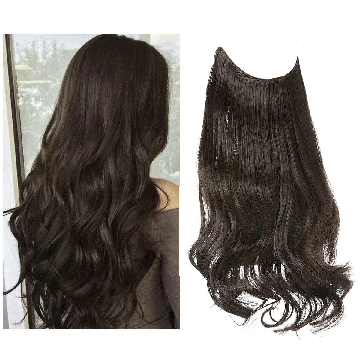 100% Human Hair Extensions for Volume & Length — Heat-Safe to 356°F, Natural Cuticle Aligned, Silky Finish | Lonoma