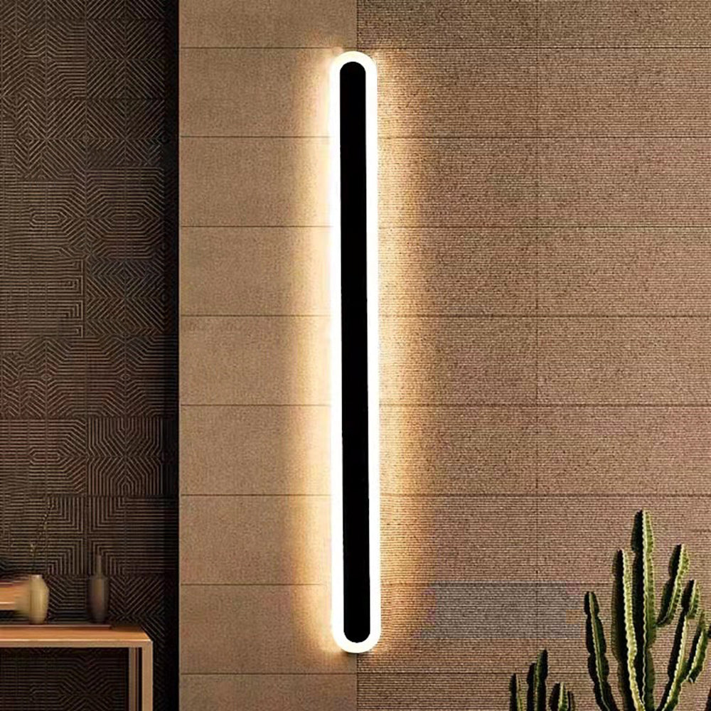 Weatherproof Linear Wall Sconce Outdoor Indoor LED Motion Sensor Dimmable Modern Hallway Garden Patio Exterior Entry | Lonoma