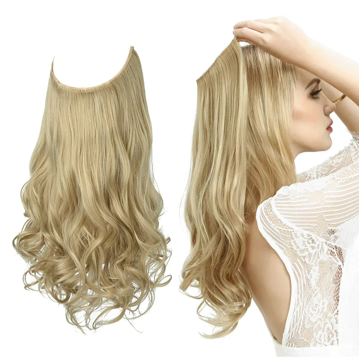 100% Human Hair Extensions for Volume & Length — Heat-Safe to 356°F, Natural Cuticle Aligned, Silky Finish | Lonoma