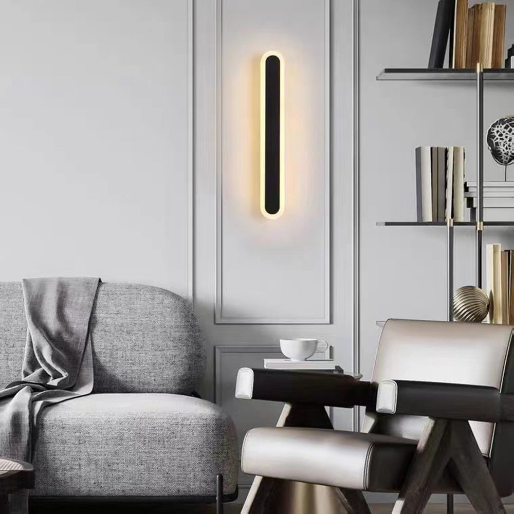 Weatherproof Linear Wall Sconce Outdoor Indoor LED Motion Sensor Dimmable Modern Hallway Garden Patio Exterior Entry | Lonoma