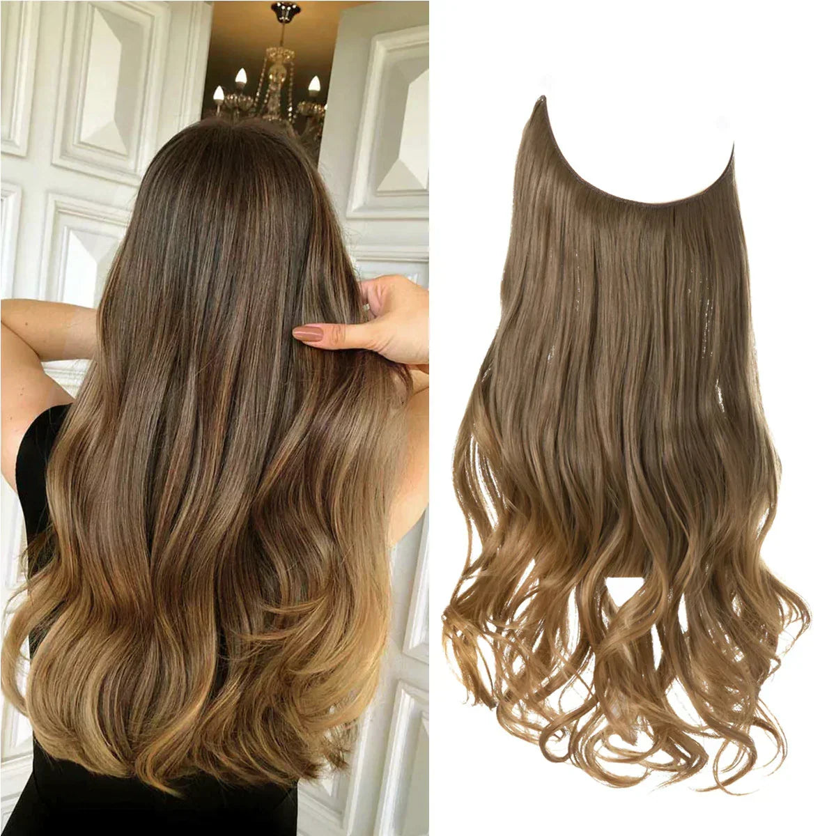 100% Human Hair Extensions for Volume & Length — Heat-Safe to 356°F, Natural Cuticle Aligned, Silky Finish | Lonoma