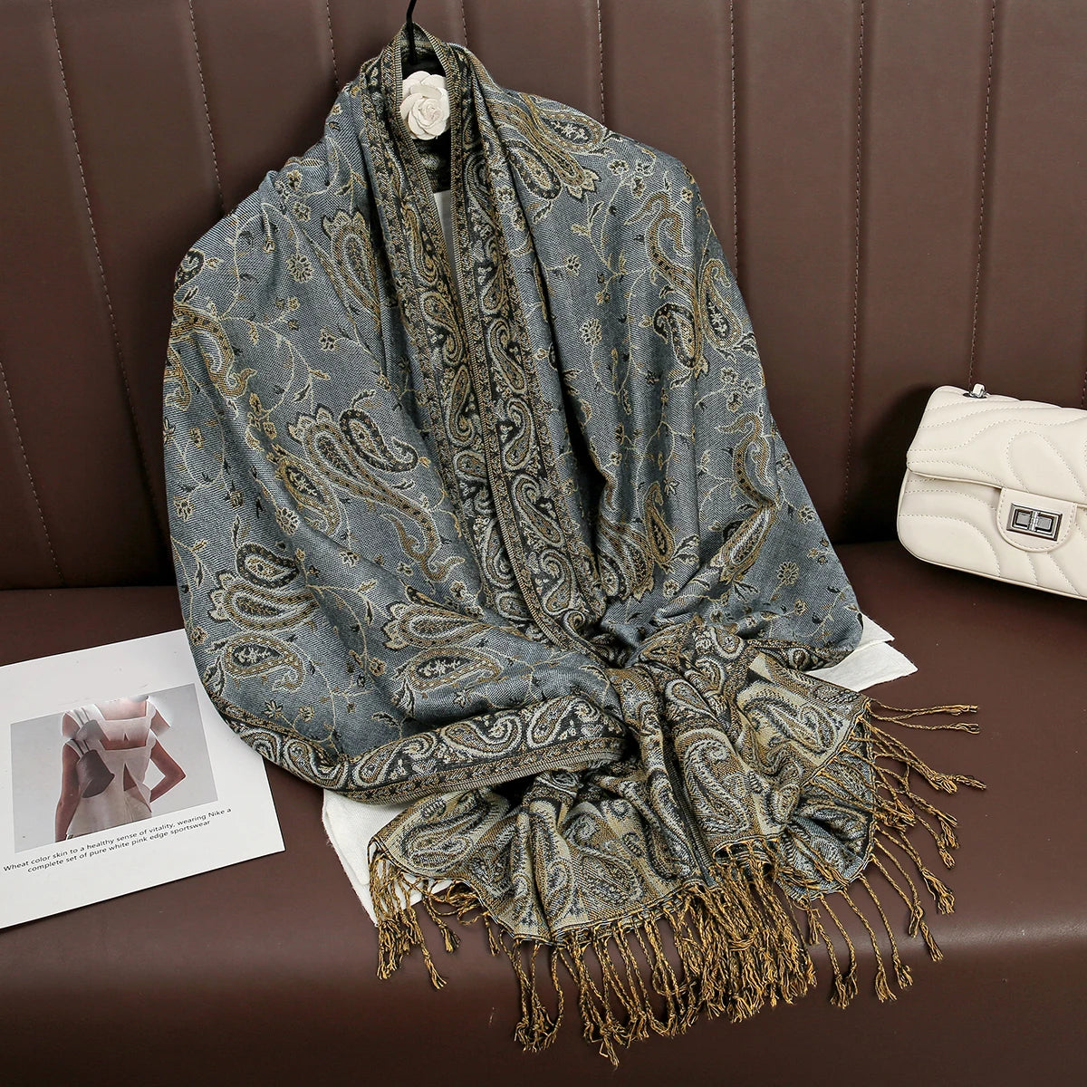 Soft Cashmere-Feel Scarf for Women – Warm Oversized Pashmina Wrap Shawl for Fall Winter Layering | Lonoma