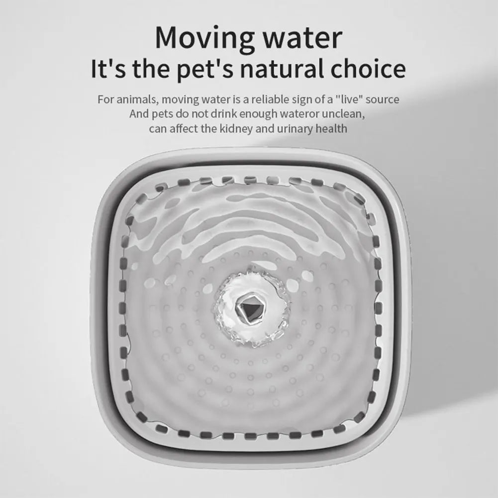 Automatic Pet Water Fountain with Triple Filter System 101 oz Capacity USB Rechargeable Flowing Drinking Dispenser for Cats and Dogs | Lonoma