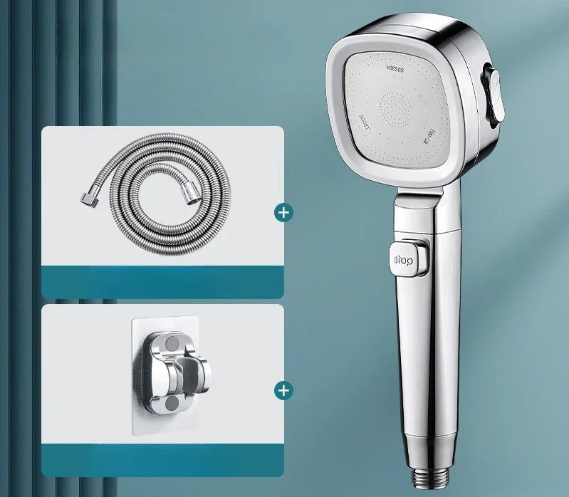Handheld Shower Head with Three Spray Patterns and Water-Saving Technology for Bathroom | Lonoma