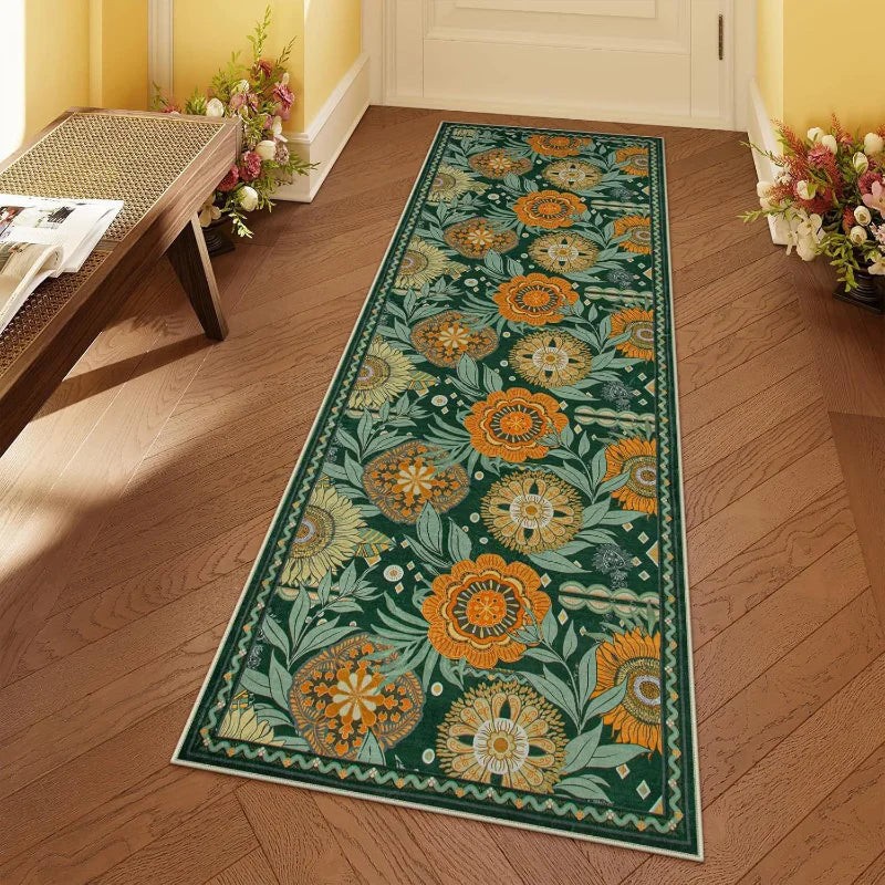 Pink Hallway Runner Rug Non-Slip Entryway Floor Mat Geometric Design Long Narrow Carpet for Corridors Stairs Kitchen | Lonoma