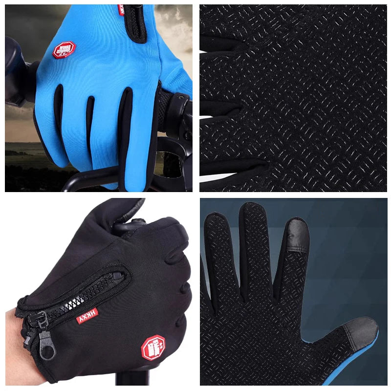 Insulated Touchscreen Gloves for Cycling and Outdoor Winter Activities – Windproof Non-Slip Design | Lonoma