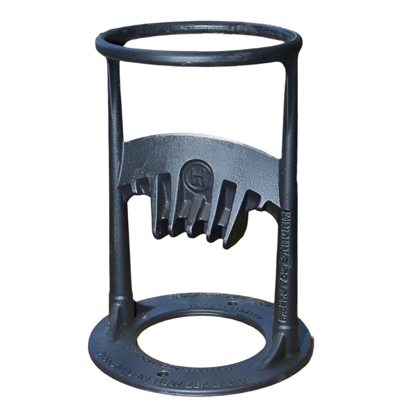 Manual Steel Log Splitter with Safety Ring Base, Firewood Kindling Splitting Tool for Fireplace, Wood Stove and Fire Pit | Lonoma