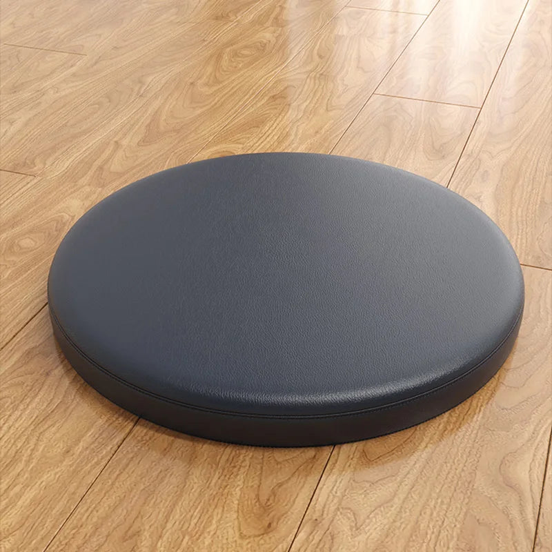 Memory Foam Seat Cushion Round Non-Slip Faux Leather Dining Chair Pad Bar Stool Topper for Kitchen Office Home | Lonoma