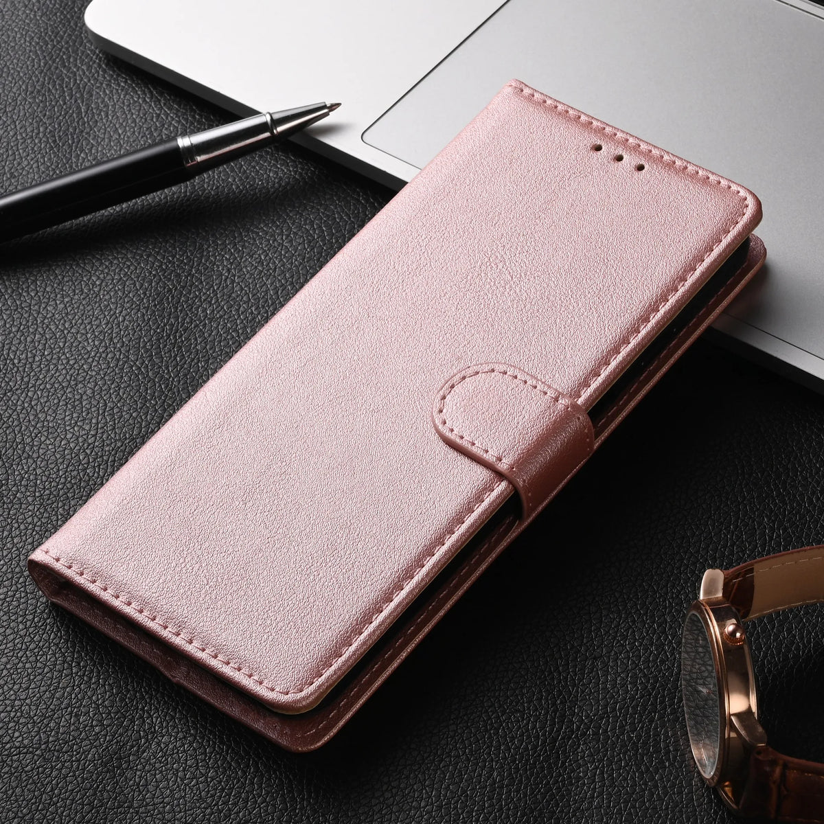 Flip Wallet Phone Case with Card Slots and Kickstand – Vegan Leather Magnetic Folio Cover for Everyday Protection and Convenience | Lonoma