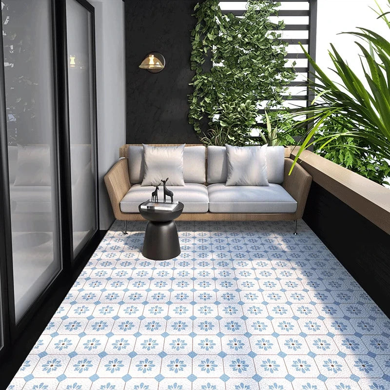 Waterproof PVC Floor Mat Non-Slip Kitchen Runner Oil-Resistant Indoor Outdoor Area Rug for Entryway Living Room Balcony | Lonoma