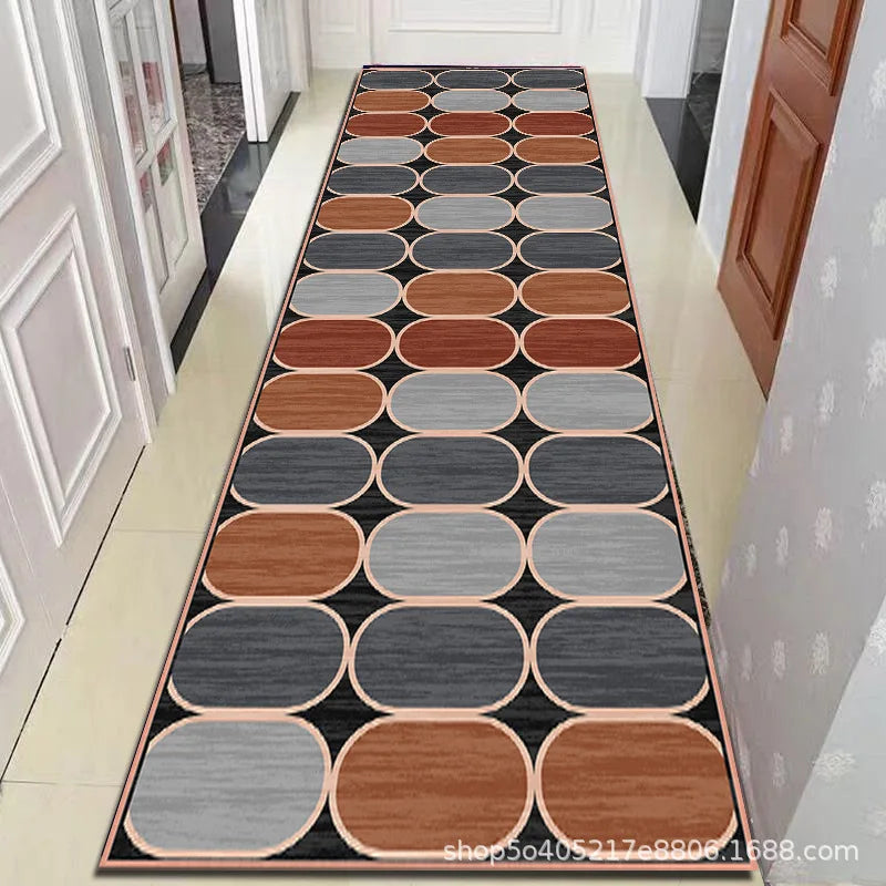 Moroccan Geometric Runner Rug Washable Non-Slip Hallway Carpet for Entryway Kitchen Corridor Long Area Rug Custom Lengths Available | Lonoma
