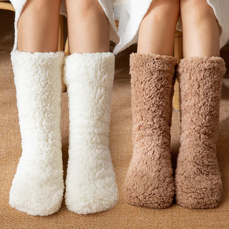 Verdikte Thermische Sokken Dames Winter Warm Thuis Zacht Verdikt Plus Fluwelen Slapen Antislip Vloer Slipper Sok Halloween Cadeau
