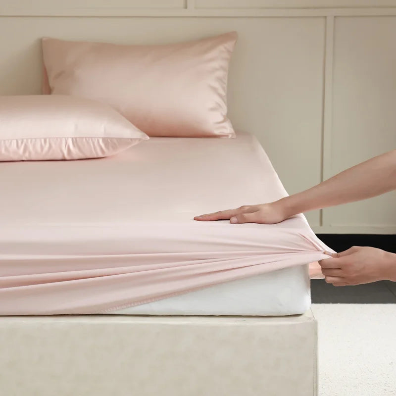 Pure Silk Fitted Sheet Set – Temperature Regulating, Skin-Friendly Bedding for Year-Round Comfort | Lonoma