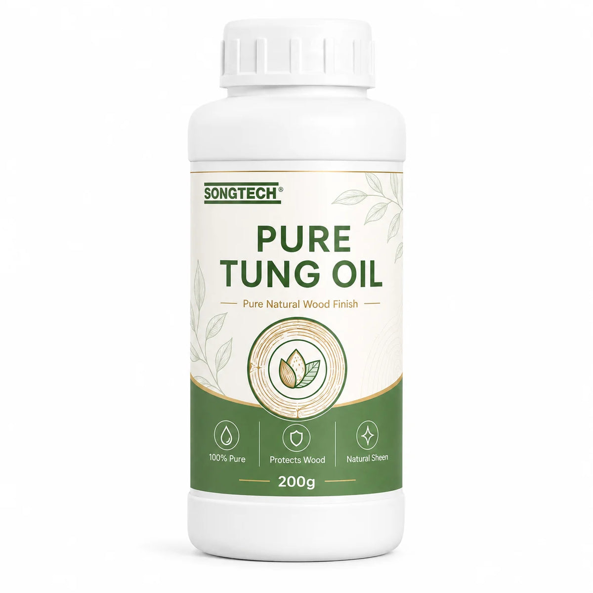 Pure Tung Oil Wood Finish for Cutting Boards, Furniture & Floors – 7 oz Food-Safe Natural Wood Conditioner & Protector | Lonoma