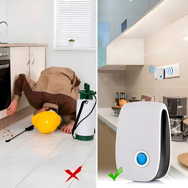 Ultrasonic Pest Repeller Plug-In, Chemical-Free Indoor Rodent & Insect Repellent for Home, Kitchen, Garage, Attic & Basement | Lonoma