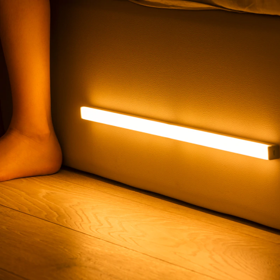 Motion Sensor LED Light Bar, Cordless Rechargeable Magnetic Under Cabinet Light for Closet, Stairs, Pantry, Hallway & Night Light | Lonoma