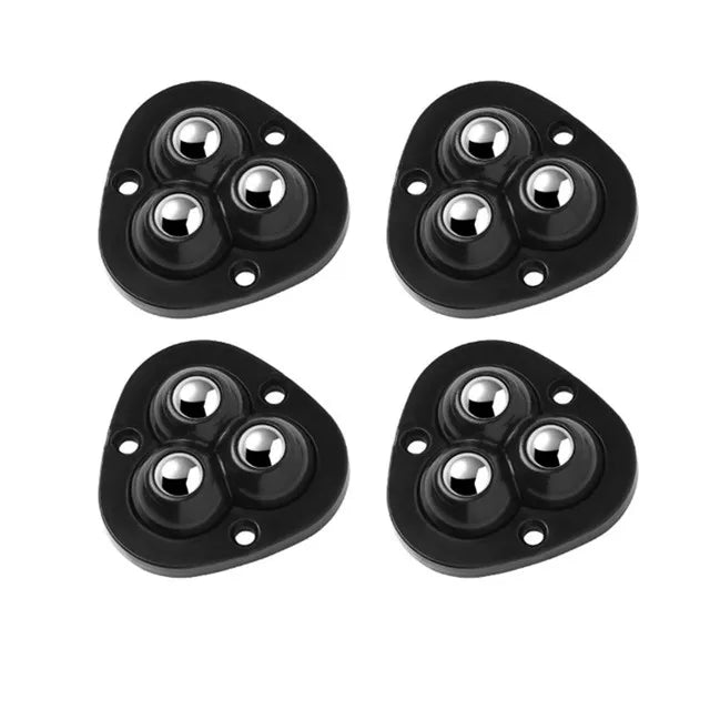 Self-Adhesive Swivel Furniture Casters, 360° Stick-On Wheels for Heavy Furniture, Cabinets, Tables & Dressers, No Drilling, Set of 4 | Lonoma