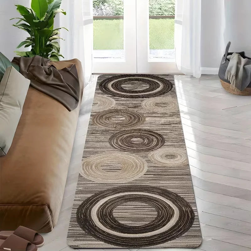 Moroccan Geometric Runner Rug Non-Slip Hallway Kitchen Laundry Room Long Carpet Soft Polyester Floor Mat | Lonoma