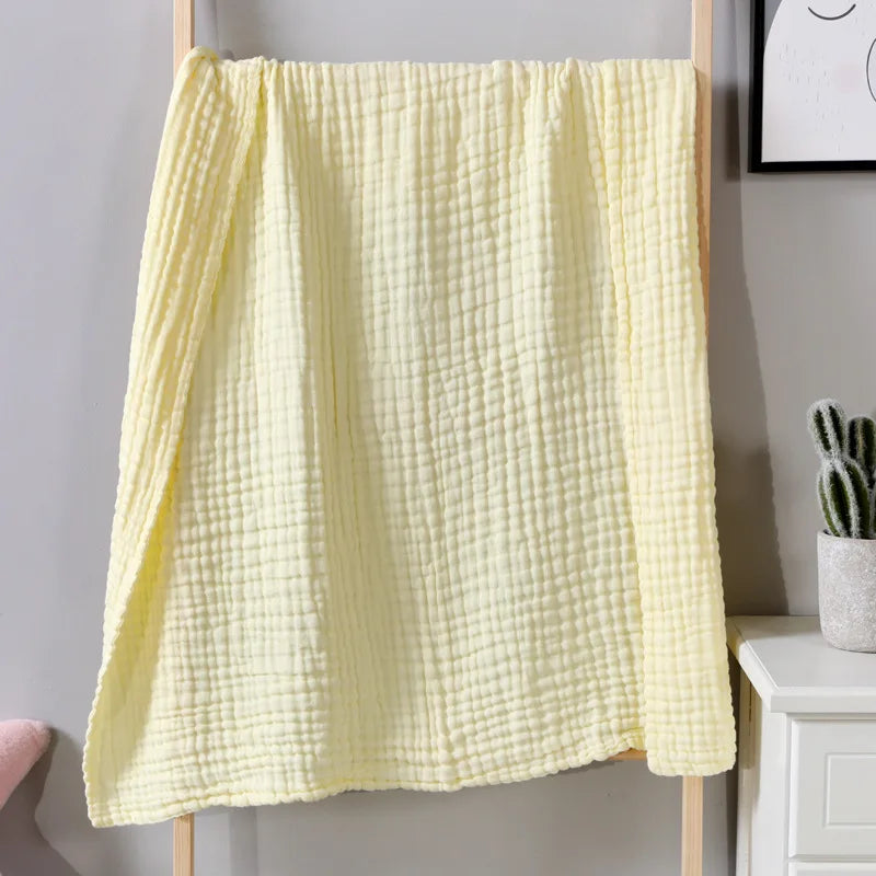 Cotton Muslin Throw Blanket 6-Layer Breathable Lightweight All-Season Comfort for Bed Couch Sofa Living Room Bedroom | Lonoma