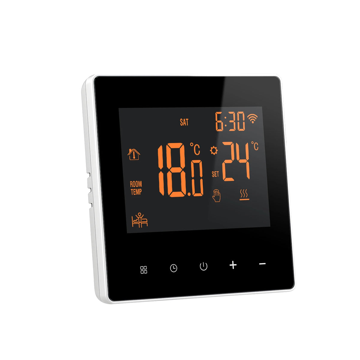 WiFi Smart Thermostat for Electric Floor Heating 16A Programmable Temperature Controller Touchscreen Alexa Google Home Compatible Weekly | Lonoma