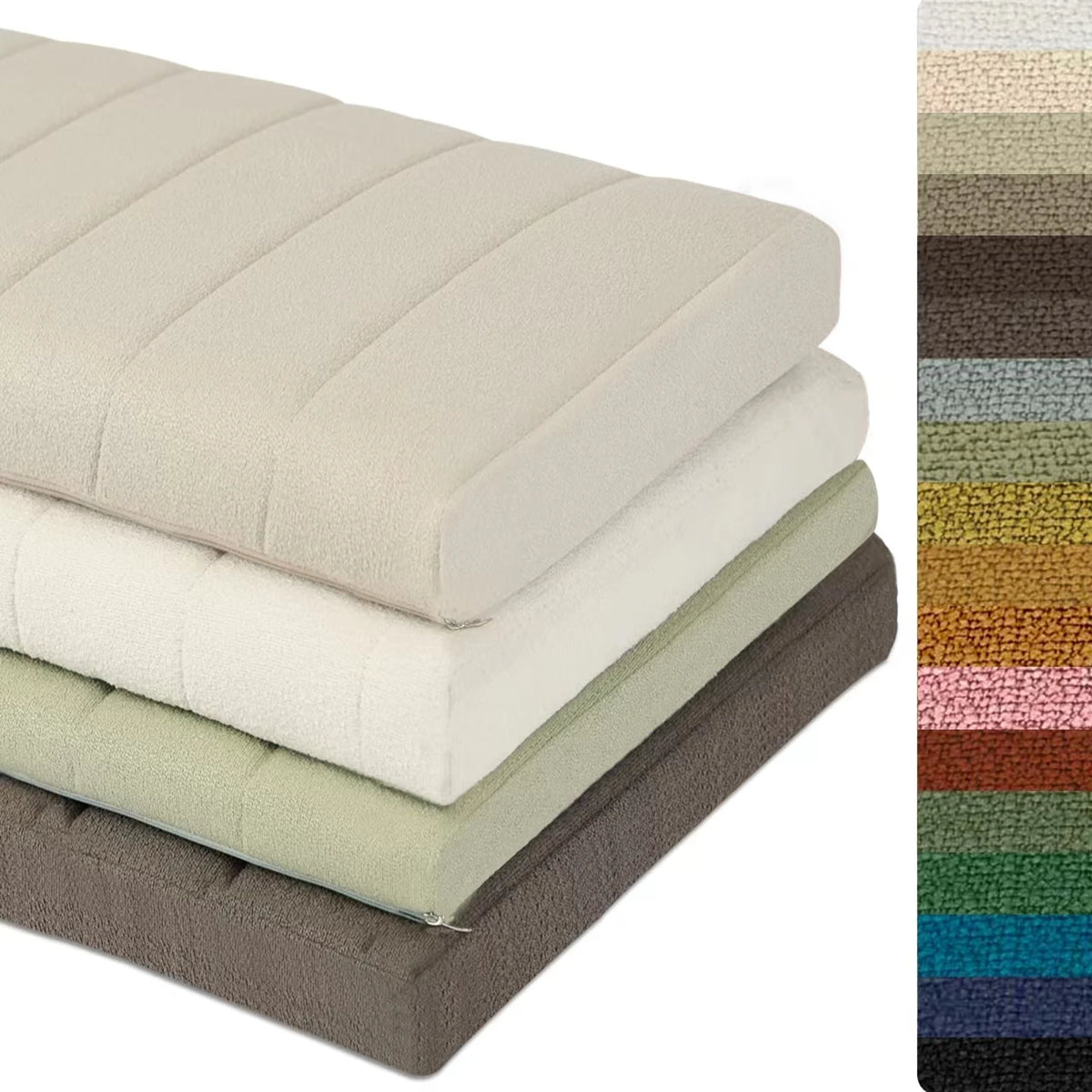 Brown cushions - Custom Thick Bench Cushions Teddy Velvet Cushions Indoor Non Slip Seat Cushions Sofa Balcony Sofas Seat Pads Bay Window Cushions