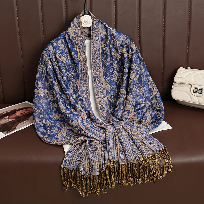 Soft Cashmere-Feel Scarf for Women – Warm Oversized Pashmina Wrap Shawl for Fall Winter Layering | Lonoma