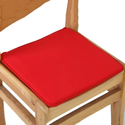 Square Chair Pad with Ties 16x16 Inch Cotton Blend Seat Cushion for Dining Kitchen Office Indoor Outdoor | Lonoma