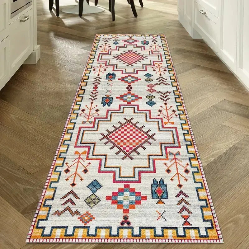 Vintage Hallway Runner Rug Non-Slip Washable Kitchen Floor Mat Entryway Carpet for Hallways Corridors Bathrooms | Lonoma
